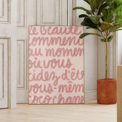 Simple Trendy Text Printing Poster, Simple Canvas Wall Decoration, Modern Art Home Decoration, Living Room Decoration