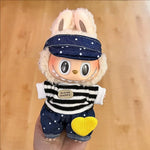 New Labubu Clothing Popular New Products Fashion Velcro 17cm Doll Cute Dress Casual Set Skirt Plush Toy Clothing