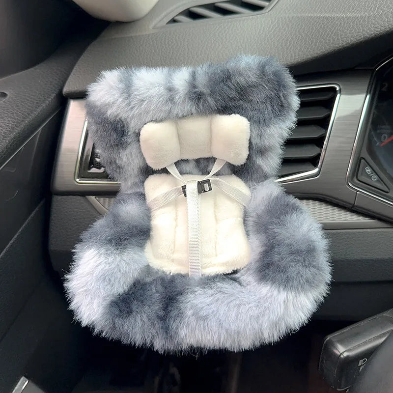 15-17cm doll Seat  Labubu carseat Safety Seat Cute Doll Air Outlet Aromatherapy decoration high-grade Car Interior Decoration