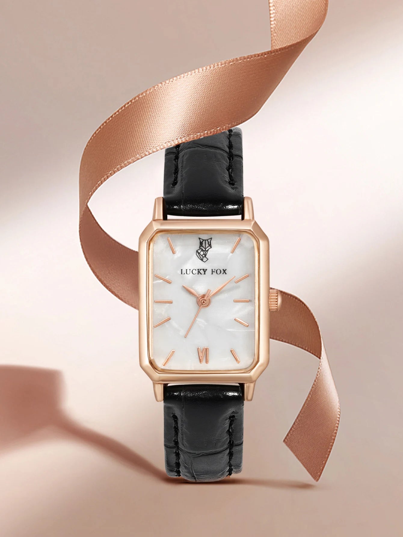 LUCKY FOX Women Watches Fashion Green Square Leather Quartz Watch Luxury Ladies Wristwatch Girlfriend Gift