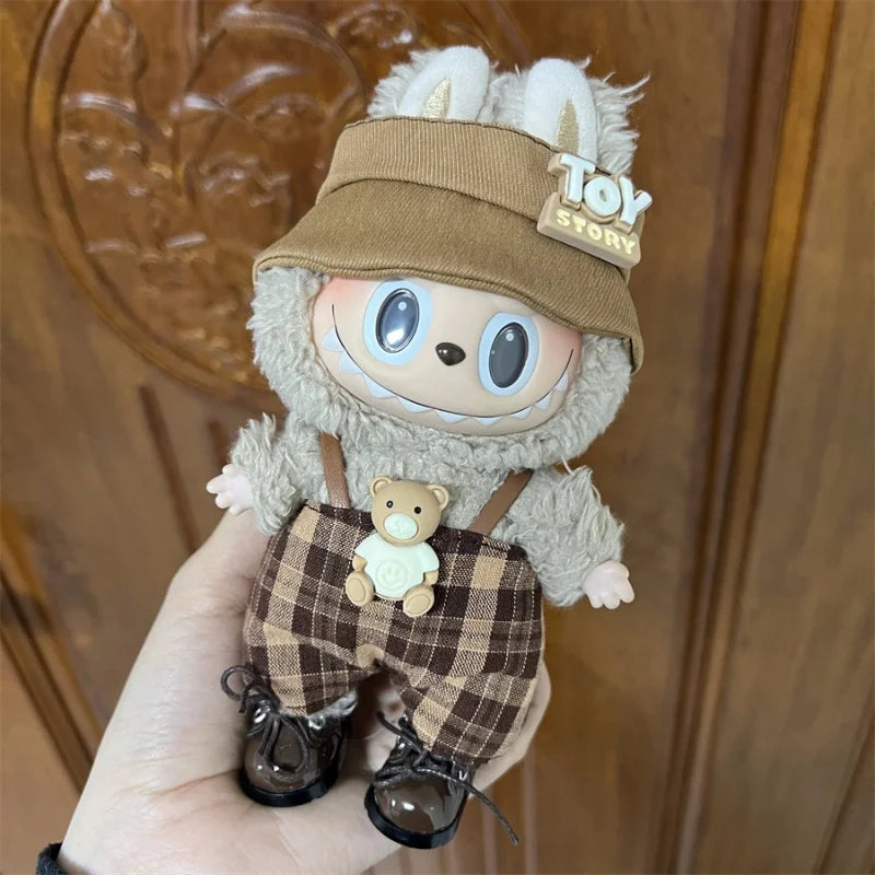 2025 New MIni Plush Doll'S Clothes Outfit Accessories for Labubu V1 V2 Dolls Clothes Accessories DIY Gift