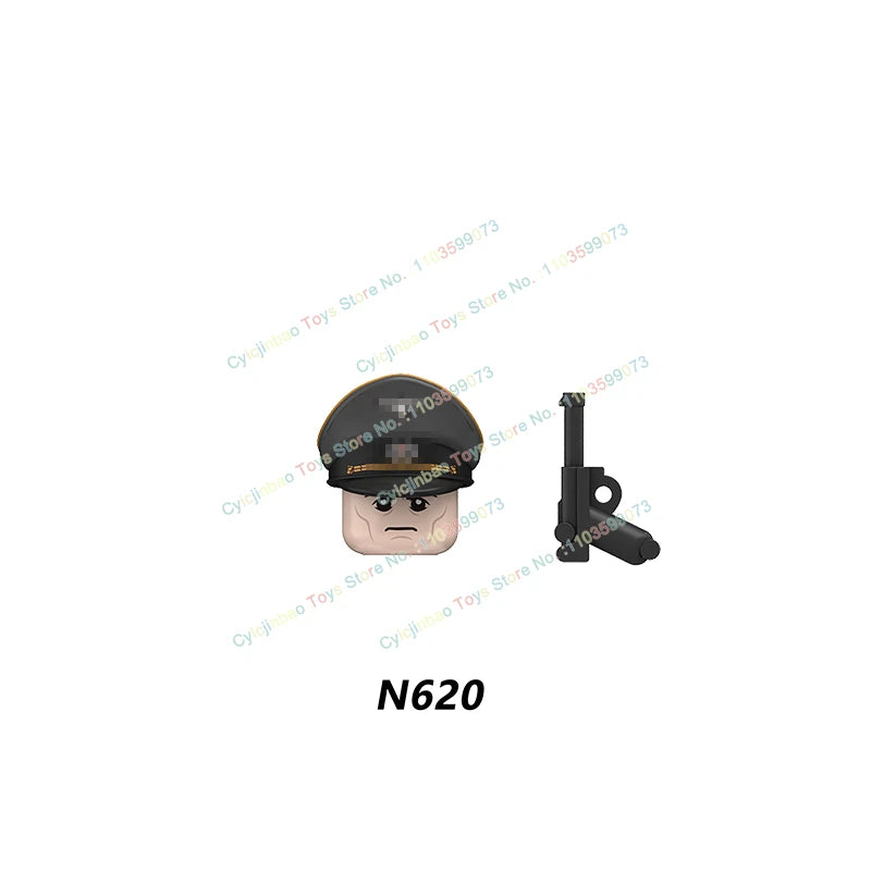 N601-650 MOC Military War Infantry Soldiers Action Figures Creative Bricks Accessories Building Blocks Children's Toys Gifts