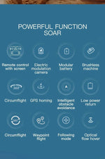 New Beast Drone 8K Professional GPS HD Camera Drones 5G WIFI FPV Video 4k UAV 5.9 Inch Screen Control Mavic Mini