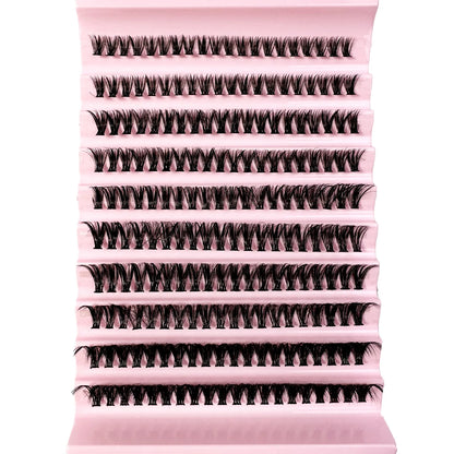 300/120PCS 5D Fluffy Cluster Lashes 30D-100D Natural Thick Eyelash Clusters Individual Lashes DIY Eyelashes Extension Makeup