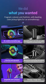 Smart RGB Pickup Lights LED 3D Ambient Lamp Sound Control Music Rhythm Lights Air Freshener for Car Gaming TV Creative Decora