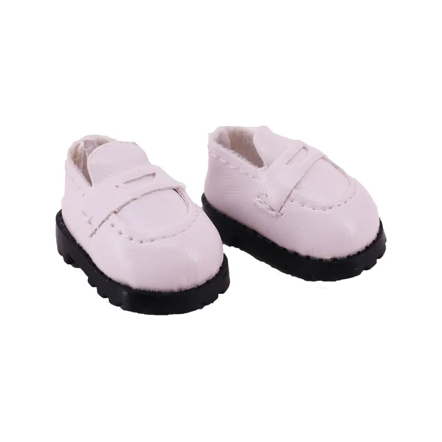 3.8cm Doll Shoes Solid Color Pop Lace up Canvas Shoe PU Shoes For 17cm Labubu Doll Clothes Accessories,Girl's Toys Clothing Gift