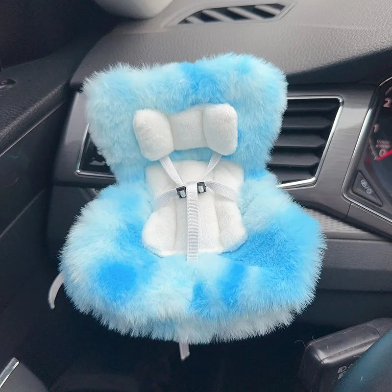 15-17cm doll Seat  Labubu carseat Safety Seat Cute Doll Air Outlet Aromatherapy decoration high-grade Car Interior Decoration