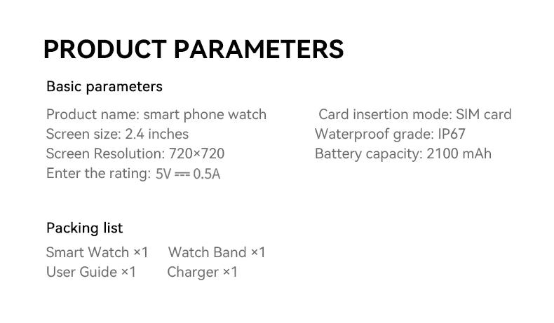 New M99 smartwatch Android - Bluetooth dual system 4G SIM 2.4'' 720*720 HD AMOLED Screen 190° Camera GPS WIFI NFC samrt watch