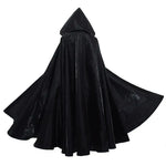 Witchcraft Vampire Robe for Adult, Hooded Long Cloak, Halloween Party, Cosplay Costume, Black, Medieval Cloaks, 2024 Hot Selling