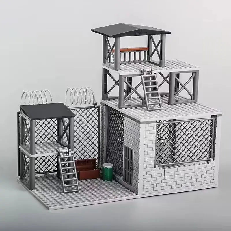 WW2 Army Military Base Model Building Kits Boys Toys Gifts Army Supplies Military Construction Building Blocks Sets