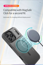 Shockproof Matte Transparent Case For Magsafe Case For iPhone 17 Pro Max 17 Air 17 Pro 17 Wireless Charge TPU Soft Cover Funda