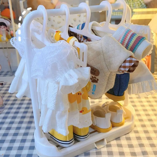 Cotton Doll Special Clothes Hanger BJD Doll Clothes Support 15/20cm Baby Clothes Storage Rack