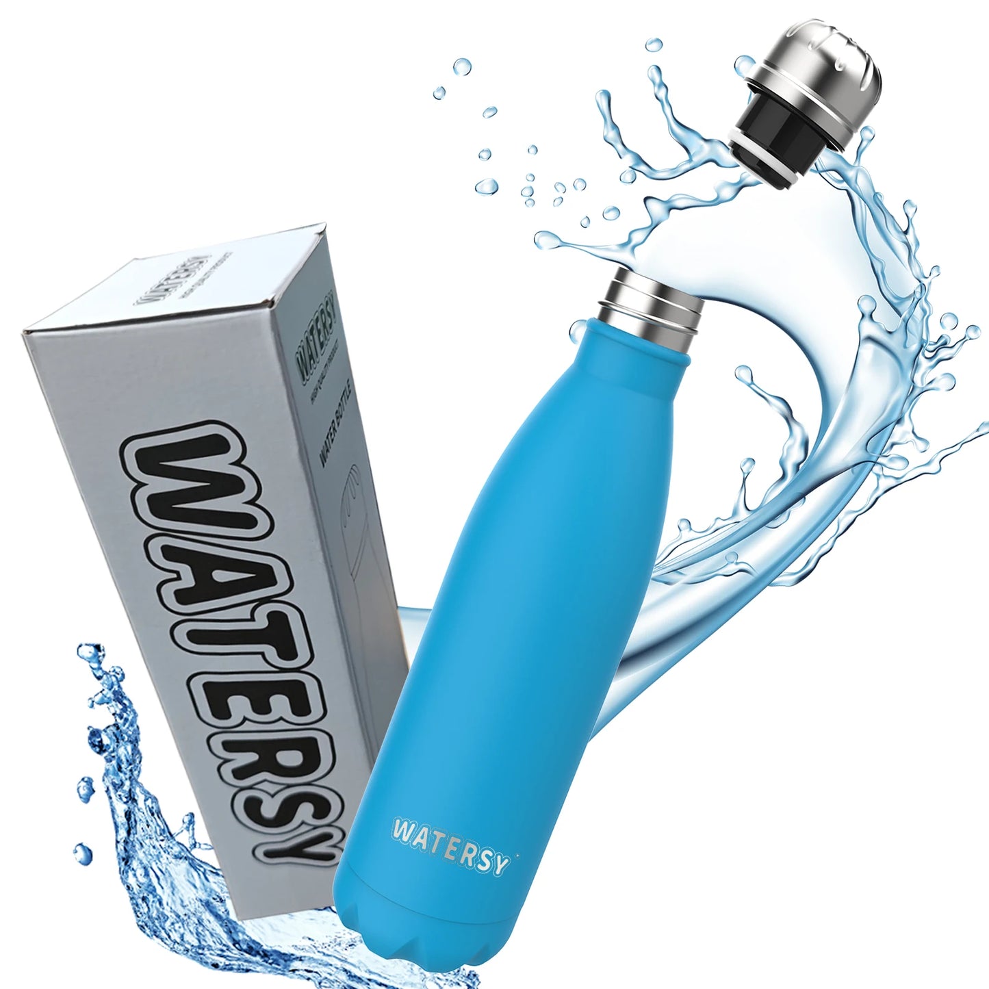 500ML Stainless Steel Thermos Mug Sports Water Bottle Cold and Hot Thermal Cups Vacuum Travel Tumbler Mug Thermal Bike Bottle
