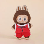 Labubu Only Selling Clothes 17cm First Second Generation Labubu Basketball Clothes Cute Doll Decoration Handmade Doll Clothes