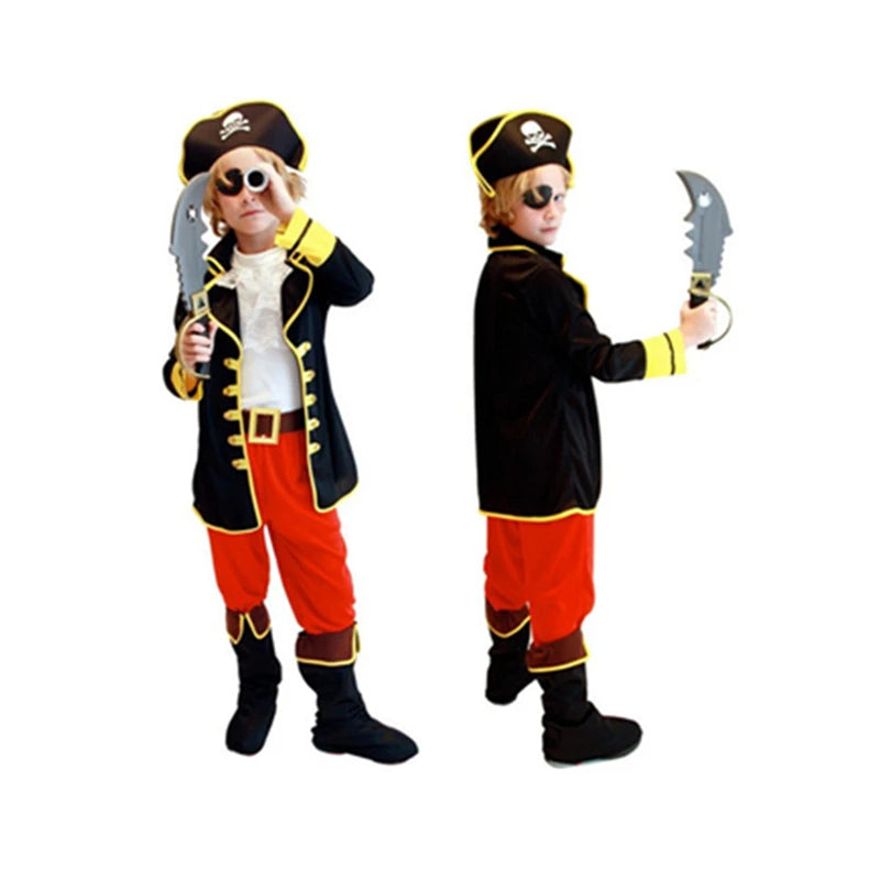 Halloween Children's Pirate Costumes for Boy Boys Kids Children Pirate Costume Fantasia Infantil Cosplay Clothing