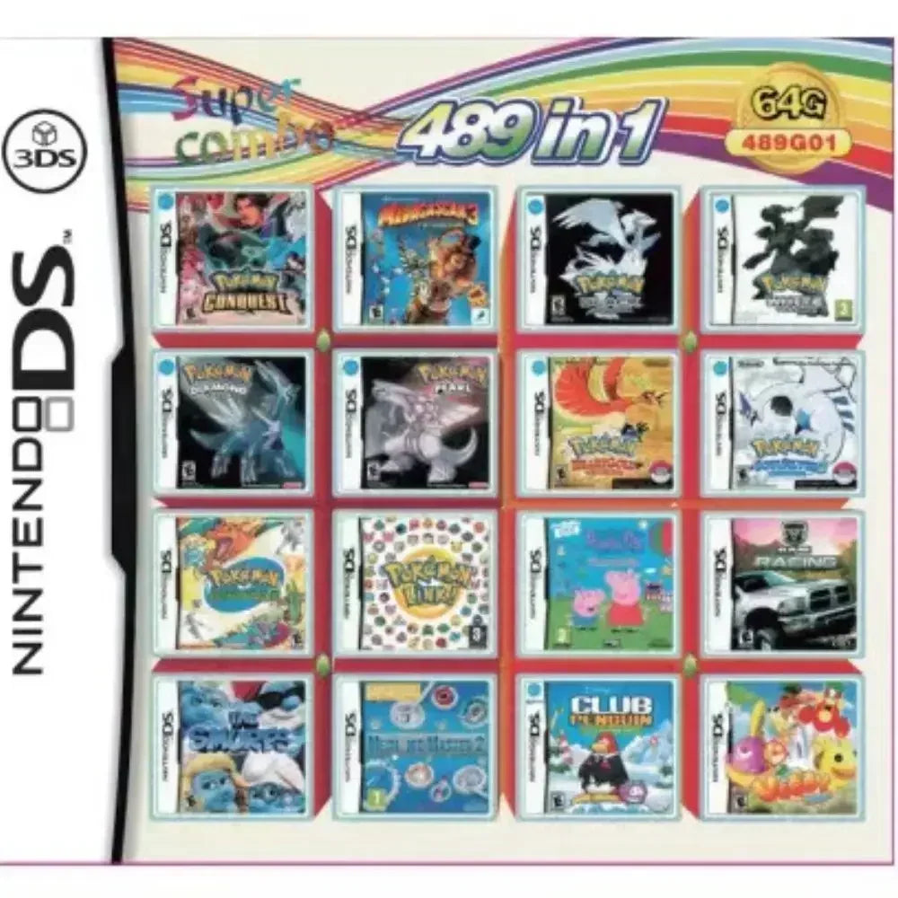 DS/NDS/3DS/NDSL Game Cartridge – All-in-One Video Game Collection for Handheld