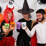 8-24Pcs Halloween Drinking Cups Boo Skull Plastic Juice Cocktail Cup for Halloween Party Home Table Decoration Supplies