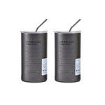 600ml Thermos Portable Stainless Steel Coffee Cup Thermos Bottle with Straw Insulation Drinkware Does Not Contain BPA