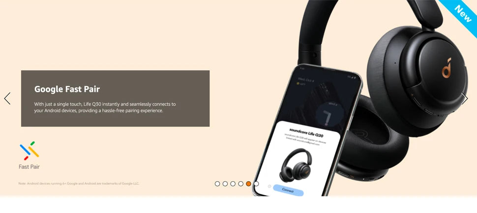 Soundcore by Anker Life Q30 Hybrid Active Noise Cancelling Headphones Wireless Bluetooth Headphones Over Ear Headset Earphone