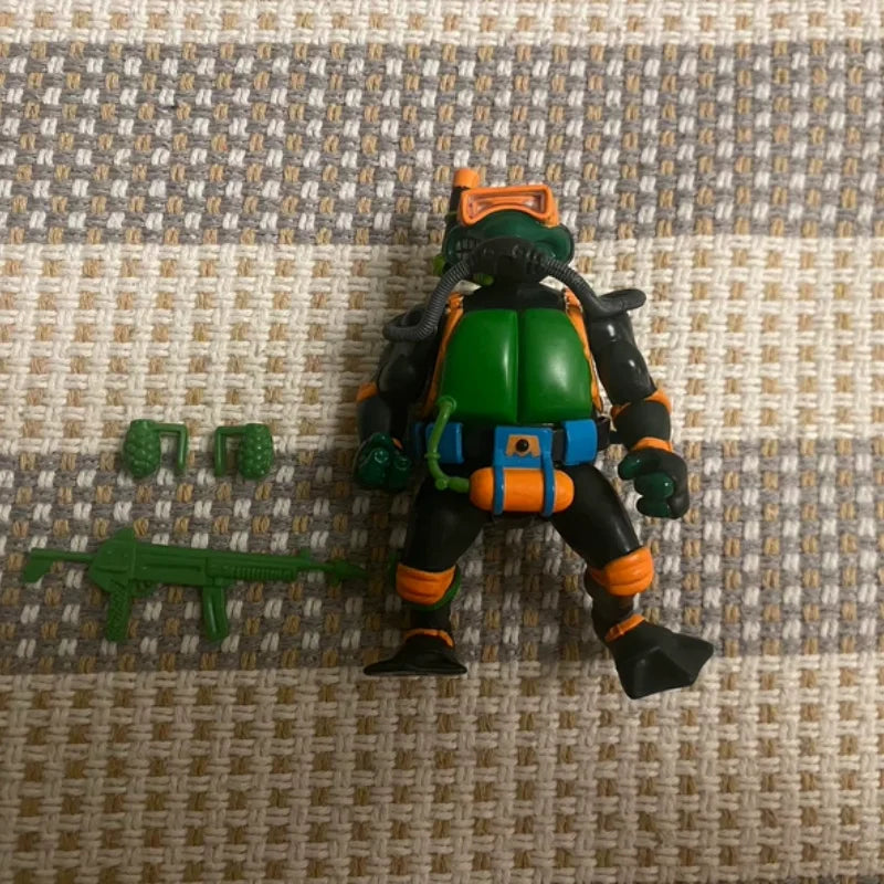 Original turtles Michelangelo Action Figure 2023 Navy Seal Mike Remastered，1988 Remastered turtles Collection Toy Gift