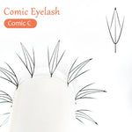 DIYDAY Comic Spire Eyelash Extension Premade Manga False Eyelashes Super Soft Light Feather-Feeling Anime Lashes for Makeup Tool