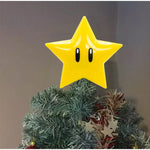 20CM Super Star Light Figure Handheld Christmas Tree Topper Decoration Star Pendant Peak Xmas Tree Top Desk Lamp For Gifts