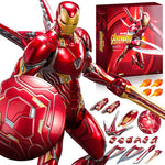 ZD Toys Iron Man Action Figure Mark 35 Red Snapper Iron Man MK 24 MK 22 MK 47 Tony Stark Ironman Figure Action Collect Toy Gift