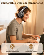 New Bee Wired Professional Studio Pro 50 DJ Headphones With Microphone Over Ear Hi-Res Studio Monitor Music Headset Earphone