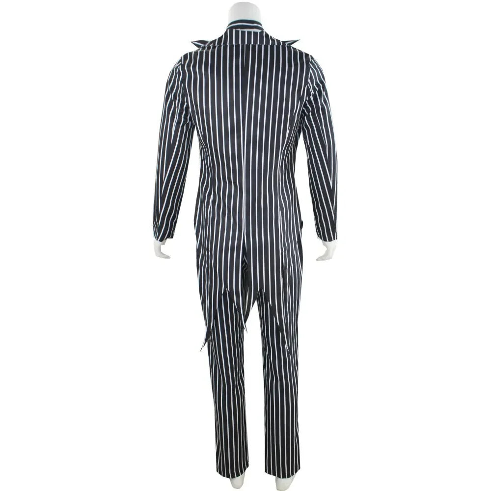 Anime Jack Skellington Cosplay Costume for Adult The Nightmare Before Christmas Jack Uniform Clothes Suit Halloween Costumes