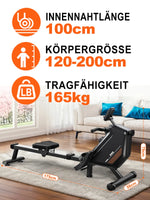 MettleMatic RM3 Foldable Rowing Machine, 300N Magnetic Resistance, 16 Levels, Bluetooth, 150kg Capacity