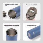 360/500ml Tyeso Stainless Steel Insulated Travel Mug Leak-Proof Direct Drink Water Bottle for Men Women Portable Car Coffee Cup