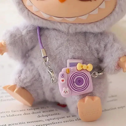 Mini Doll'S Clothes Outfit Accessories for 15-17cm Ropa Labubu & 10cm Cotton Doll Love Hoodie Pink Yarn Skirt Clothing no doll