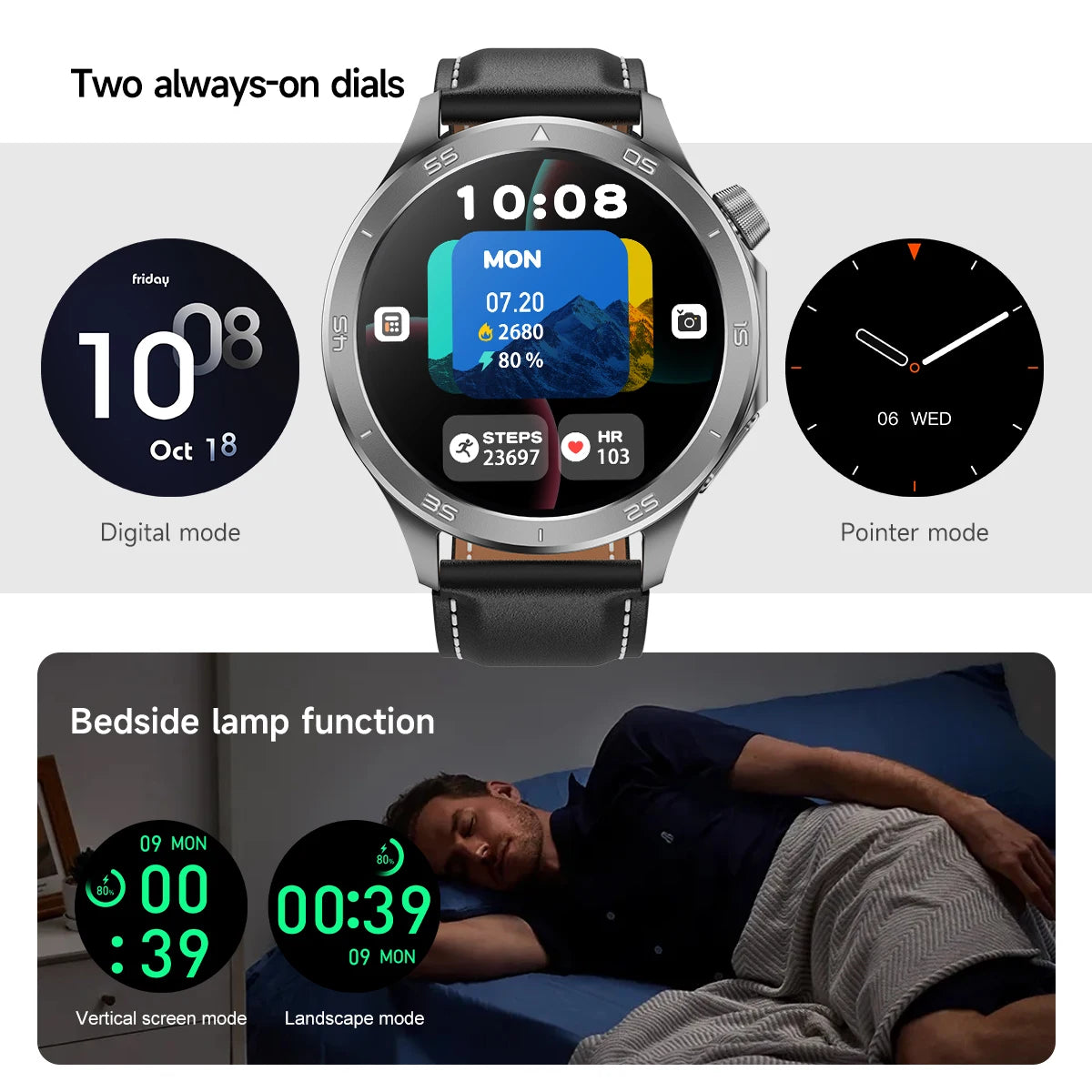 2025 New For OPPO Watch X2 Smart Watch Men AMOLED Outdoor Fashion GPS Compass Heart rate Waterproof Bluetooth Call Smartwatches