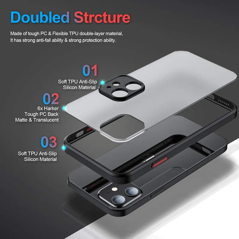 New Armor Bumper Shockproof Phone Case For Apple iPhone 17 Pro Max iphone17 Pro Max 17Pro 17 Air Silicone Hard Cover Capa
