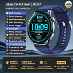 2025 New Health Analysis ECG+PPG Smart Watch Body Fat Uric Acid Blood Pressure Heart Rate Tracker NFC Smartwatch For Android IOS