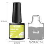 Mtssii 7ml Changing AurorasThermal Rubber Base Gel Nail Polish Nude Purple Glitter Sparking Long Lasting Manicure Art Varnish