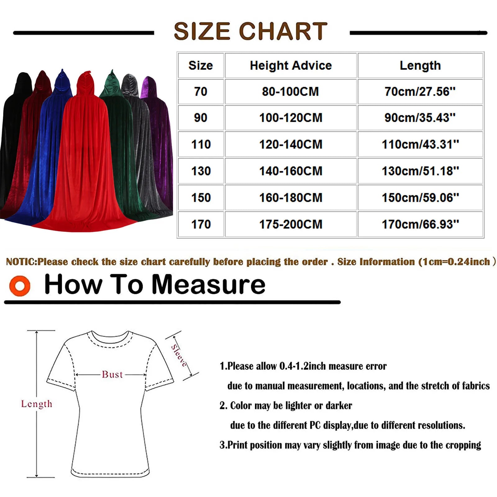 Hood Cloak Cosplay Medieval Long Cape Halloween Party Women Men Adult Long Mage Witchcraft Wicca Robe Conceal Gown Reenactment