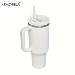 KEMORELA 30&40 oz Tumbler With Handle Lid Straw 887/1182ML Stainless Steel Water Bottle Vacuum Thermos Cup Travel Car Coffee Mug