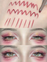 Sexy Rose Red Eye Liner Pencil Natural Matte Wine Red Lying Silkworm Eyeliner Easy To Color Waterproof Eye Make Up Cosmetics 1pc
