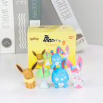 Pokemon Figure Toys Fuecoco Mew Gengar Sylveon Sprigatito 4-6pcs PVC Model Dolls Cute Small Desktop Decoration Gifts With Box