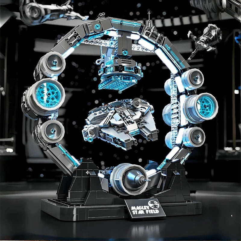 New Star Plan Building Blocks Model Falcon Spaceship DIY Building Toys Sets Cool Room Ornament Christmas Gifts for Boys Adult