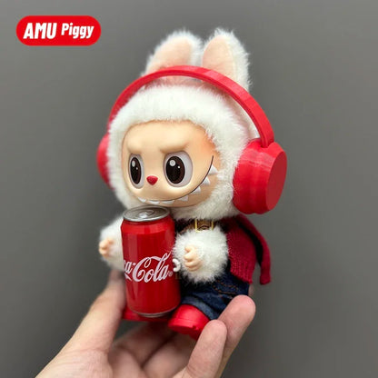 Clothes for Clothes Doll DIY Accessories Pull Cloth Cola Happiness Factor Labubu Clothes Set Doll Outfit Have Shoes