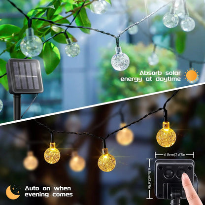 Solar Crystal Ball Fairy Lights