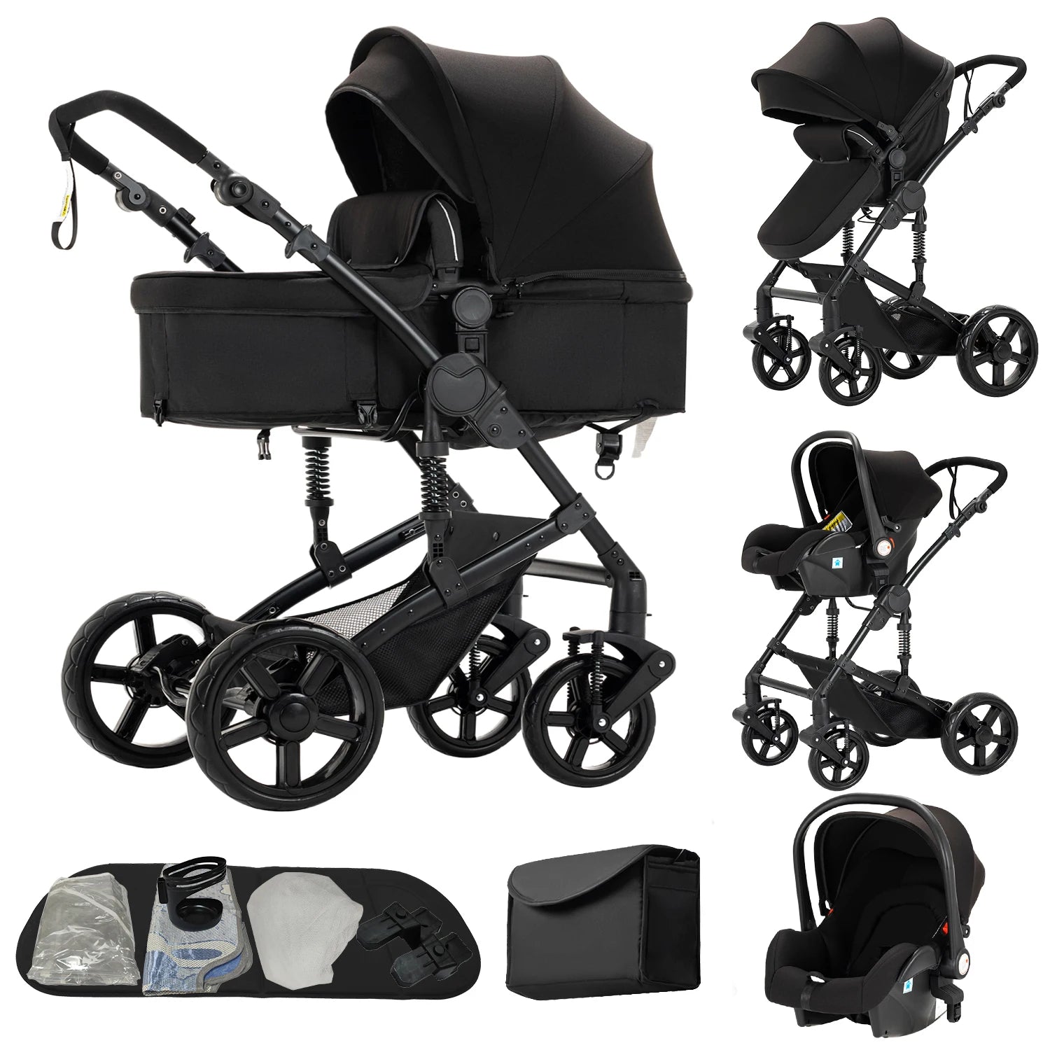 Baby Stroller Light Stroller for Newborn pushchair prams Baby Carriage 3 in 1 baby car seat Foldable Stroller with Mommy Bag