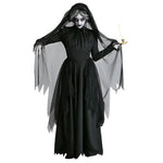 Frightening Vampire Black Bridal Gown Cosplay Costume Unique Special Purpose Clothing From China Mainland For Halloween Party