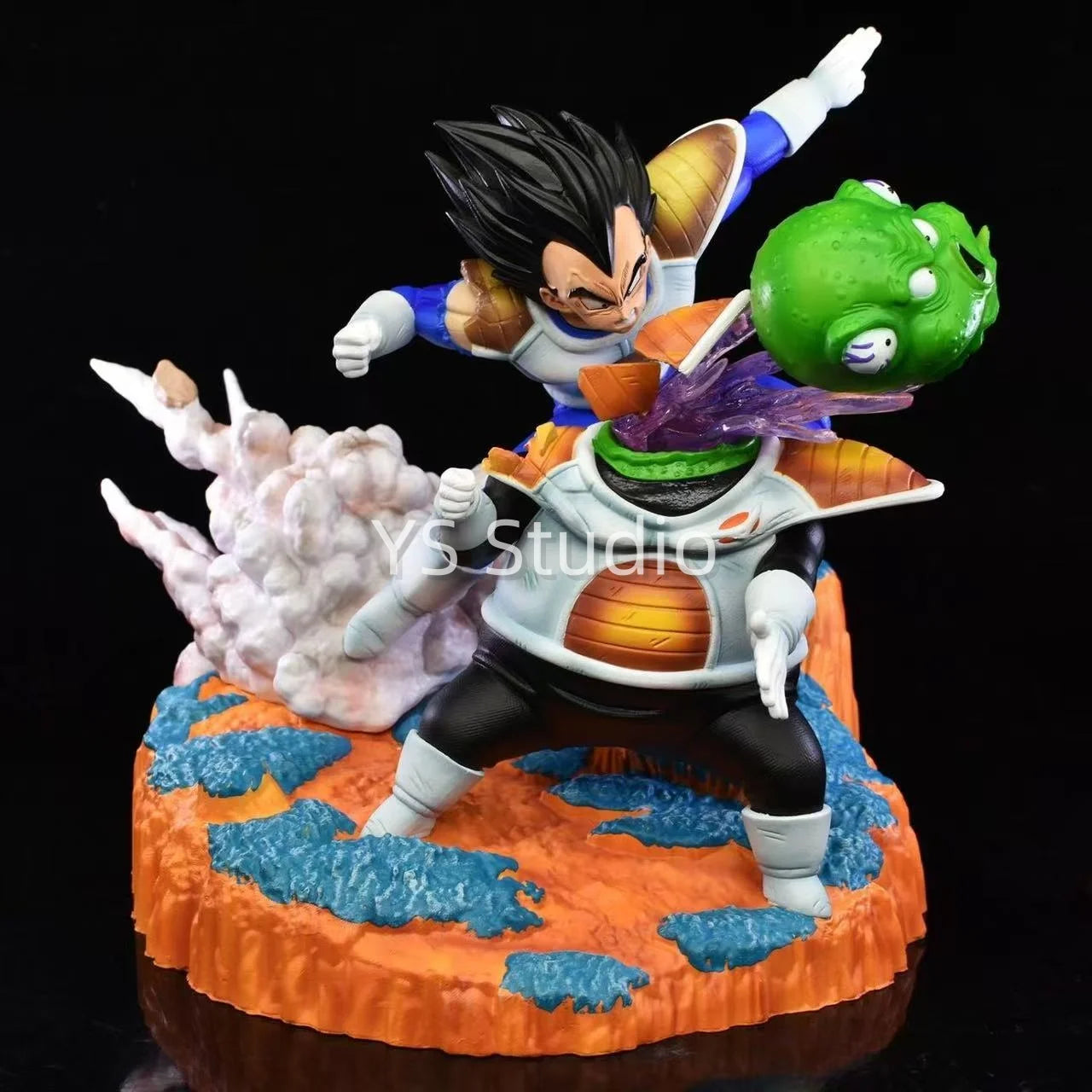 21cm/8.26in Anime Dragon Ball Z Figure Vegeta vs Guldo Action Figure Ginyu Force Statue Collectible Model Toys Gift