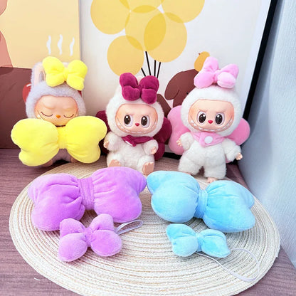 Labubu Doll Rain Boots Labubu I II III Idol Dolls Colorful Shoes and Headphones Multicolor Big Bow LabubusAccessories DIY Gifts