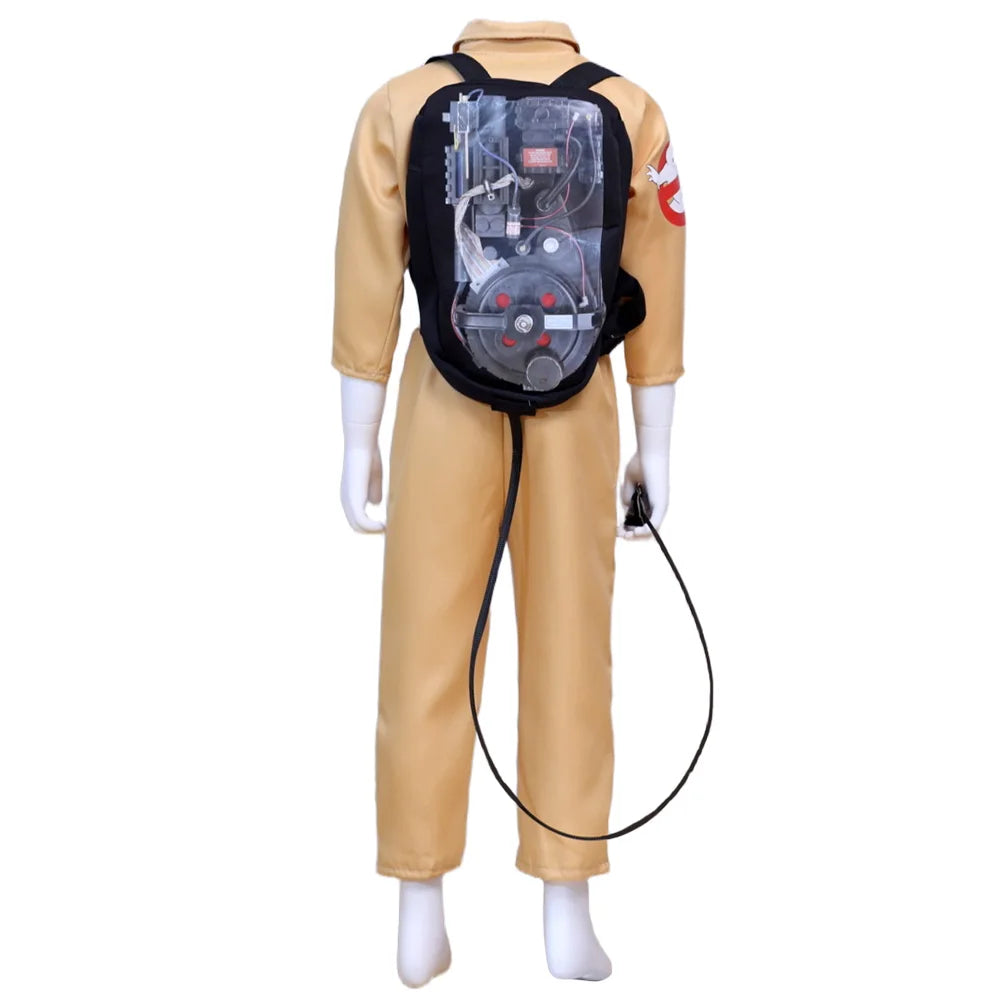 Kids Adults Cosplay Costume with Proton Pack Halloween Christmas Carnival Theme Party Clothes Fans Collection ﻿