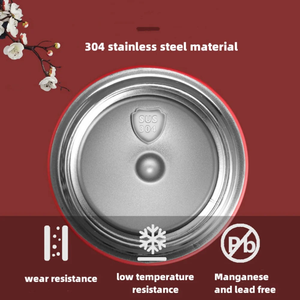 Portable Thermos Bottle Coffee Tea Mug Chinese Style Smart Temperature Display Vacuum Flask Water Bottle With Filter Thermos Cup