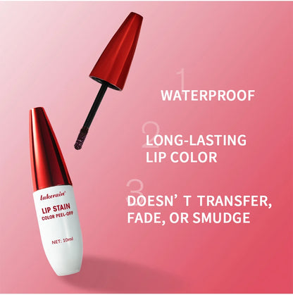 3 Colors Lip Stain Color Peel-Off Stick Set Long-lasting Waterproof Pink Liquid Lip Gloss No Fading And Non-stick Cup Lip Gloss